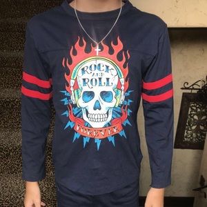 Boys Long Sleeve Rock and Roll Shirt